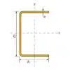 Canal acero dimencion