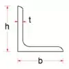ángulo doblado dimenciones